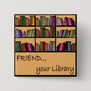 Vän ditt bibliotek knapp