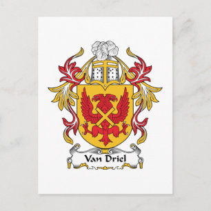 Van Driel Family Crest Vykort