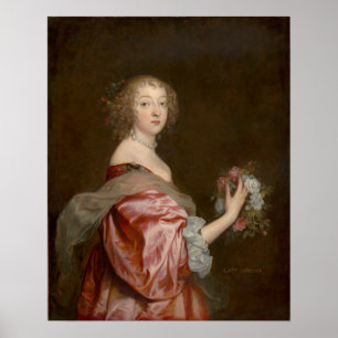 Van Dyck - Catherine Howard Dam D'Aubigny Poster