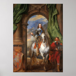 Van Dyck - Charles I with M. De St Antoine Poster