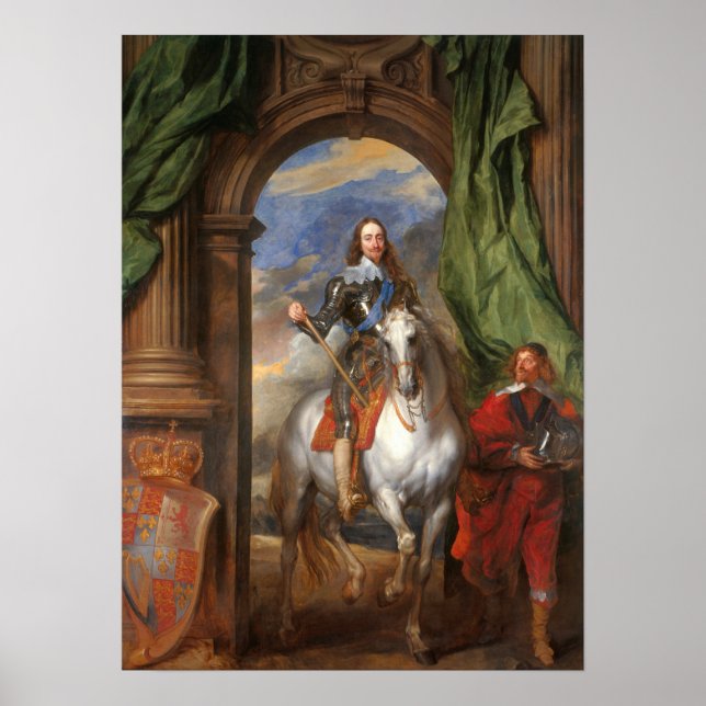 Van Dyck - Charles I with M. De St Antoine Poster (Framsidan)