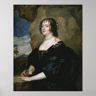 Van Dyck - Diana Cecil Countess of Oxford Poster