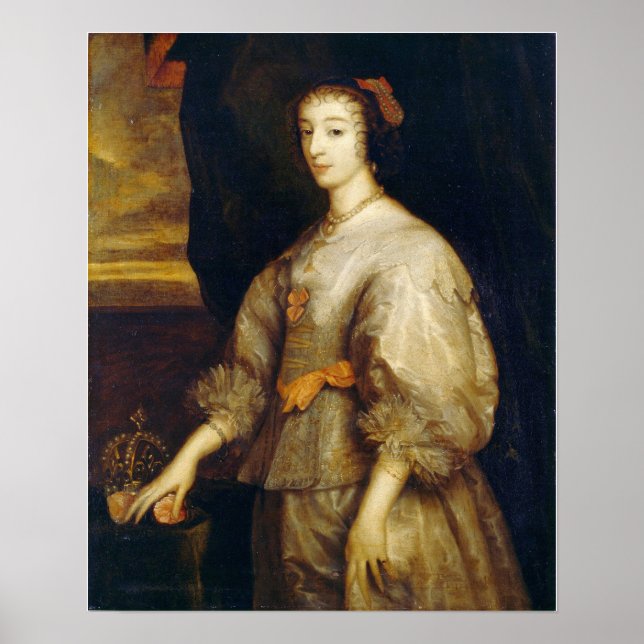 Van Dyck - Drottning Henrietta Maria Poster (Framsidan)