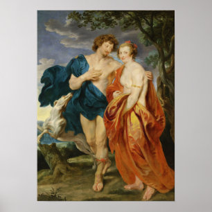 Van Dyck - George Villiers Marquess, fru Katheri.. Poster