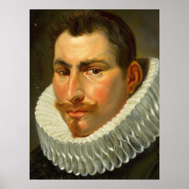 Van Dyck - Huvud Av En Man I En Krus Poster (Framsidan)