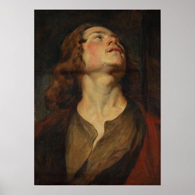 Van Dyck - Huvud av Johannes Döparen Poster (Framsidan)