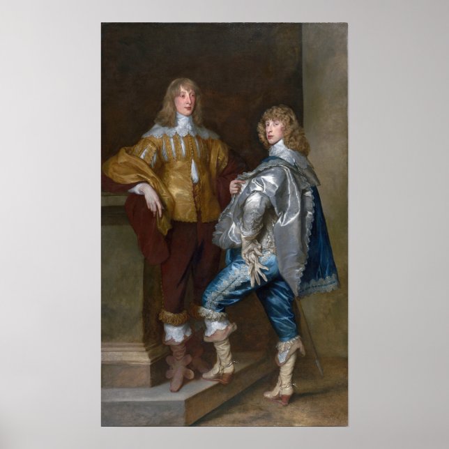 Van Dyck - John Stuart Och Broder Bernard Stuart Poster (Framsidan)