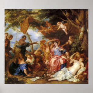 Van Dyck - Kapplöpning Av Gula Och Blåbärs Kyssar Poster