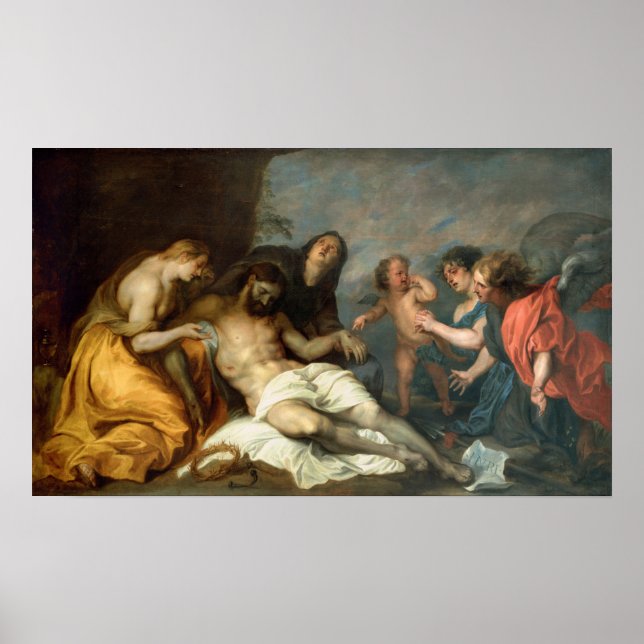 Van Dyck - Lamentation över de döda Kristus Poster (Framsidan)