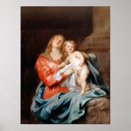 Van Dyck - Madonna och barnet Poster