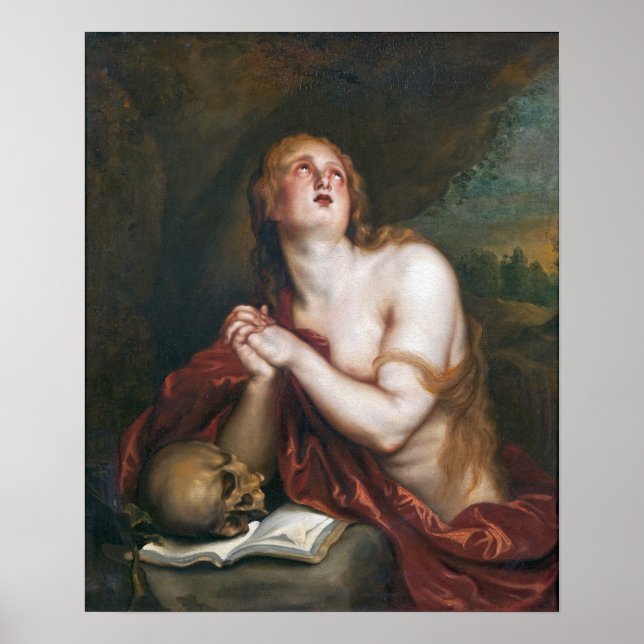 Van Dyck - Penitent Magdalen Poster (Framsidan)