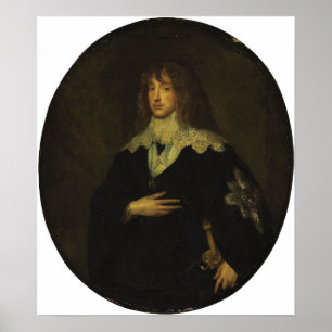 Van Dyck - Porträtt av Charles Louis Elector Pala. Poster