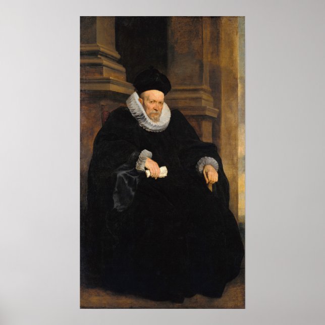 Van Dyck - Porträtt av en genovesisk gentleman Poster (Framsidan)