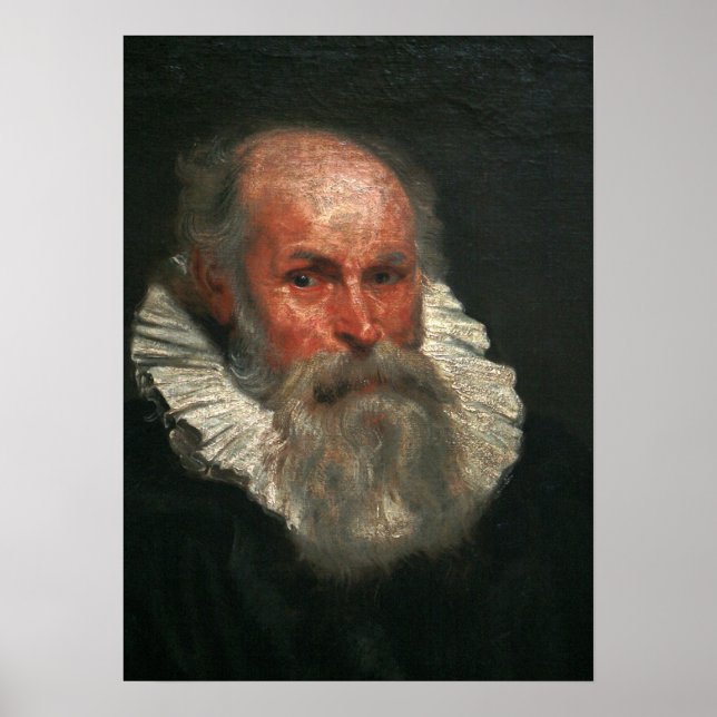 Van Dyck - Porträtt av gammal man Poster (Framsidan)