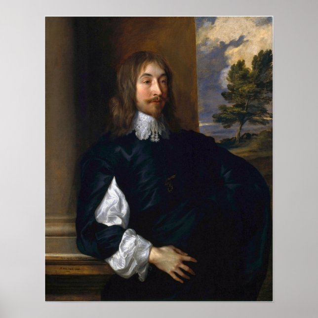 Van Dyck - Porträtt av Sir William Killigrew Poster (Framsidan)