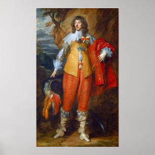 Van Dyck - Porträtt från Henri II de Lorraine Poster
