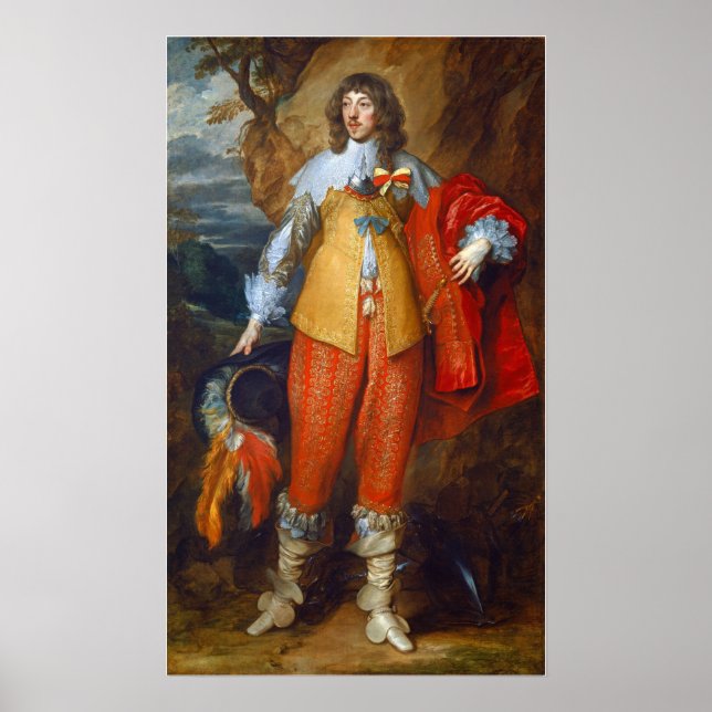 Van Dyck - Porträtt från Henri II de Lorraine Poster (Framsidan)