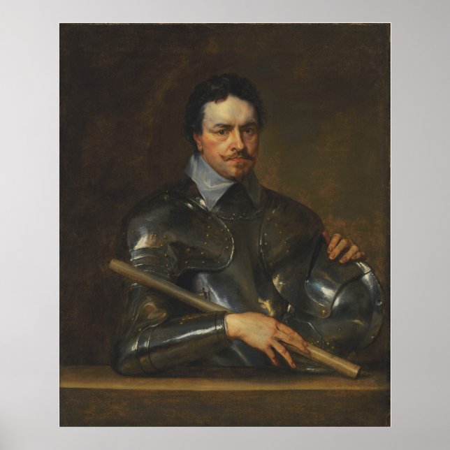 Van Dyck - Porträtt från Thomas Wentworth 1st Earl Poster (Framsidan)