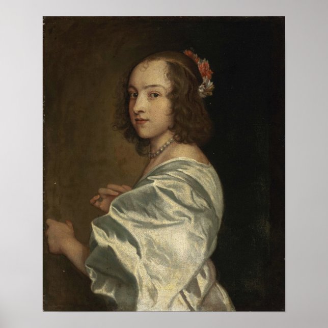 Van Dyck - Porträtt i cirkel av Margaret Lemon Poster (Framsidan)