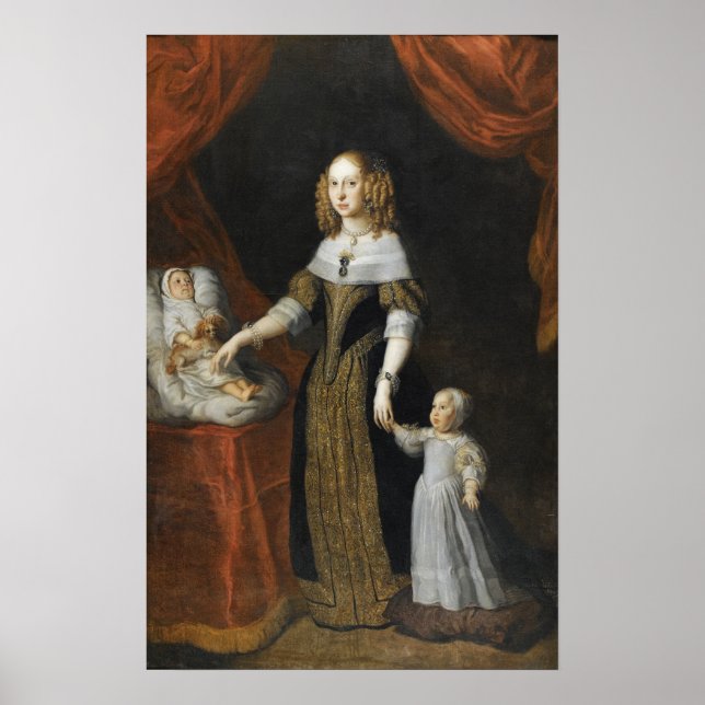 Van Dyck - Porträtt i Louise de La Valliere Poster (Framsidan)