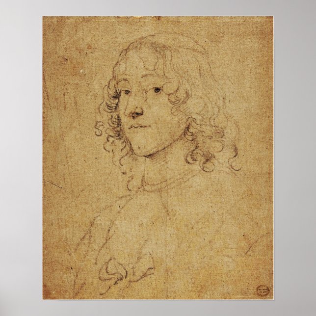 Van Dyck - Porträtt Study Poster (Framsidan)