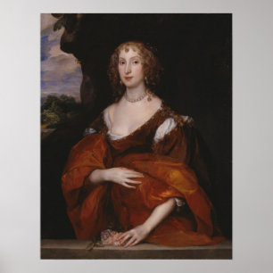 Van Dyck - Porträtt vid Mary Backe Dam Killigro Poster