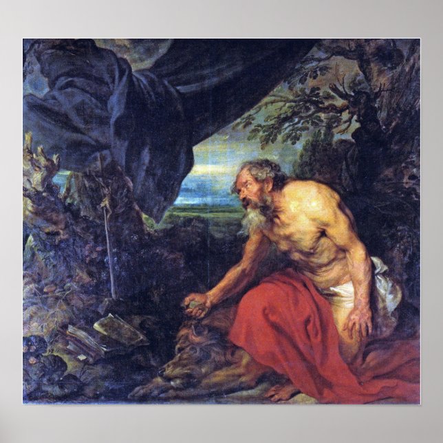 Van Dyck - Sankt Hieronymus Poster (Framsidan)