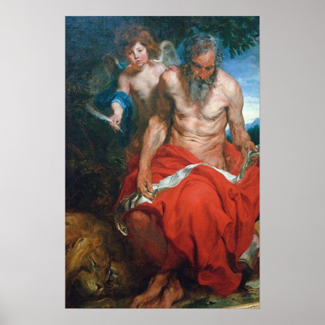 Van Dyck - Sankt Hieronymus Poster (Framsidan)