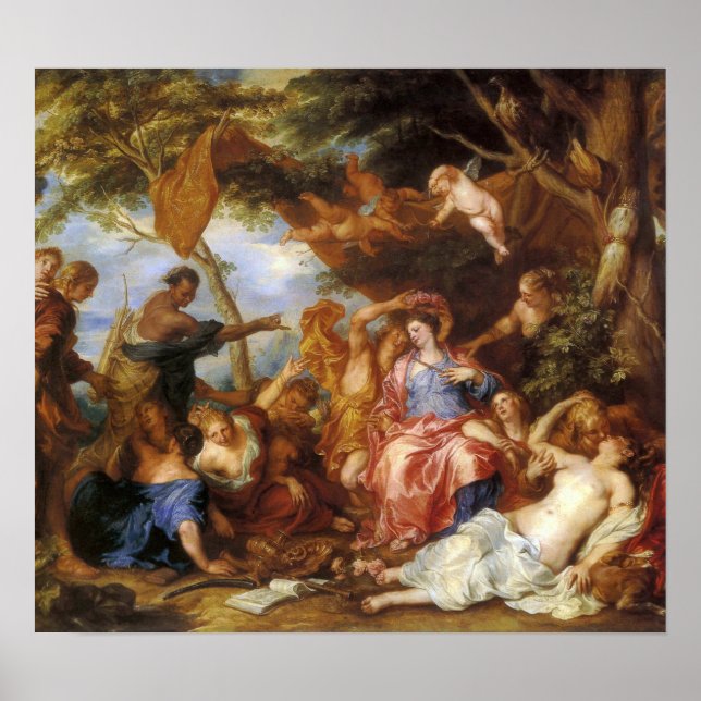 Van Dyck - Tävling av Gult- och blåbärskisser Poster (Framsidan)