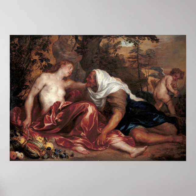 Van Dyck - Vertumnus och Pomona Poster (Framsidan)