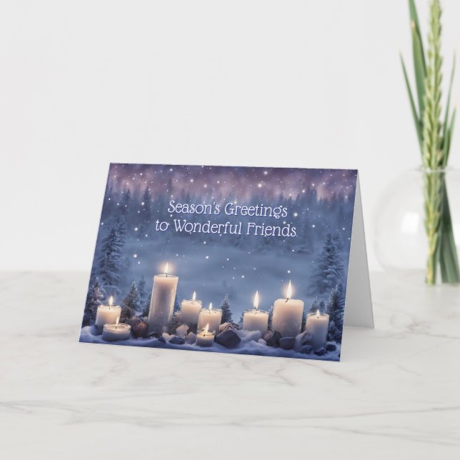 Vän eller vänner Julhälsning jul  Kort (Framsida)