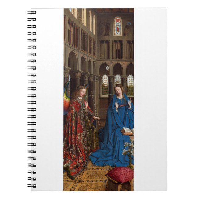 Van Eycks Bebådelse Premium Katedral Ljus Anteckningsbok (Framsidan)