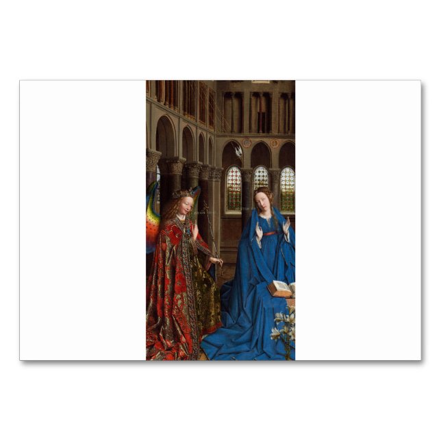 Van Eycks Bebådelse Premium Katedral Ljus Bordsnummer (Framsidan)
