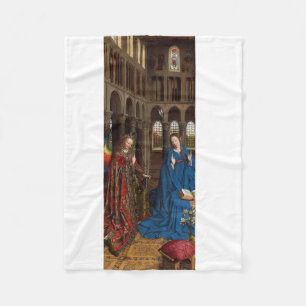 Van Eycks Bebådelse Premium Katedral Ljus Fleecefilt