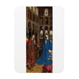 Van Eycks Bebådelse Premium Katedral Ljus Magnet