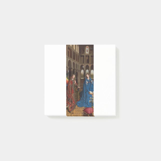 Van Eycks Bebådelse Premium Katedral Ljus Post-it Block (Framsida)