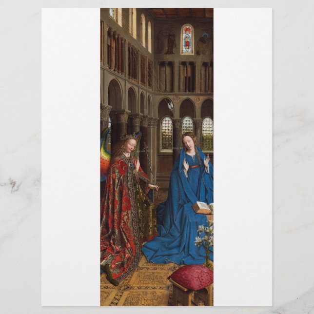 Van Eycks Bebådelse Premium Katedral Ljus Reklamblad (Framsidan)