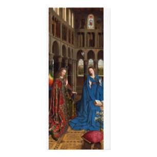 Van Eycks Bebådelse Premium Katedral Ljus Reklamkort