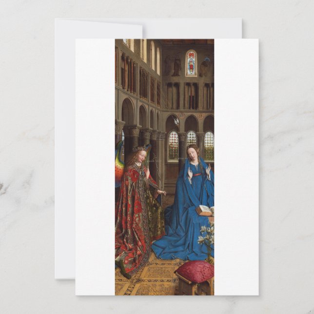 Van Eycks Bebådelse Premium Katedral Ljus Spara Datumet (Framsida)