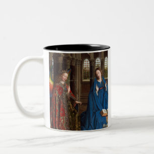 Van Eycks Bebådelse Premium Katedral Ljus Två-Tonad Mugg