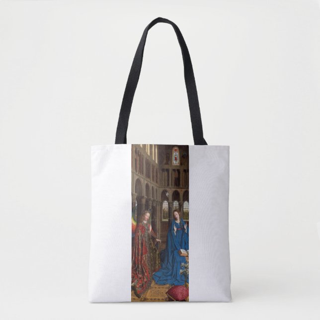Van Eycks Bebådelse Premium Katedral Ljus Tygkasse (Framsida)