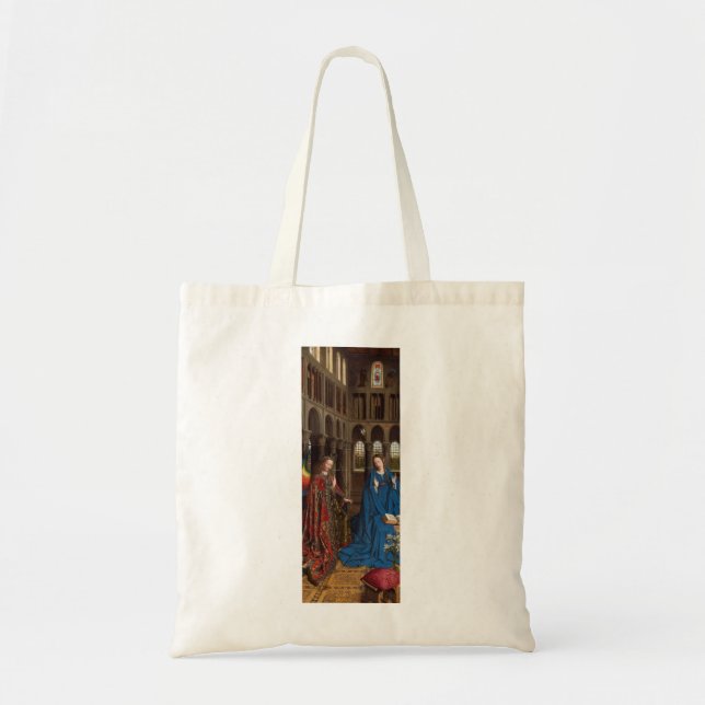 Van Eycks Bebådelse Premium Katedral Ljus Tygkasse (Framsidan)