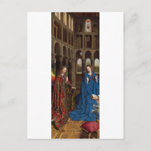 Van Eycks Bebådelse Premium Katedral Ljus Vykort