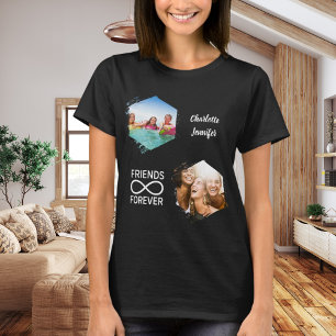 Vän för alltid foto namn svart t shirt