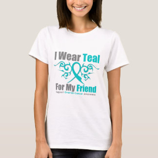 Vän för band för Ovarian cancerkricka stam- T Shirt