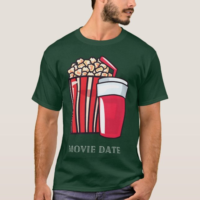 vän för filmdatum t shirt (Framsida)