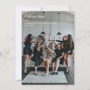 Vän Fotot Galentine's Day Definition Kort