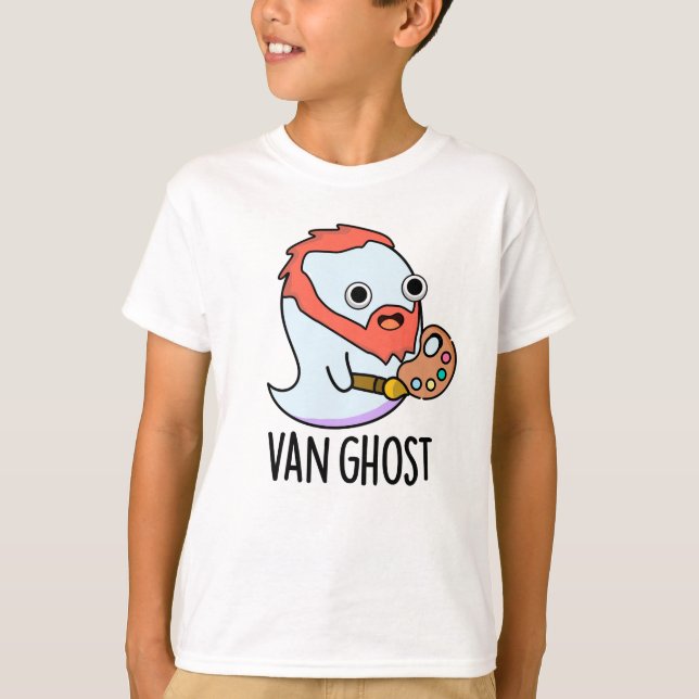 Van Ghost Funny Artist Ghost Pun T Shirt (Framsida)