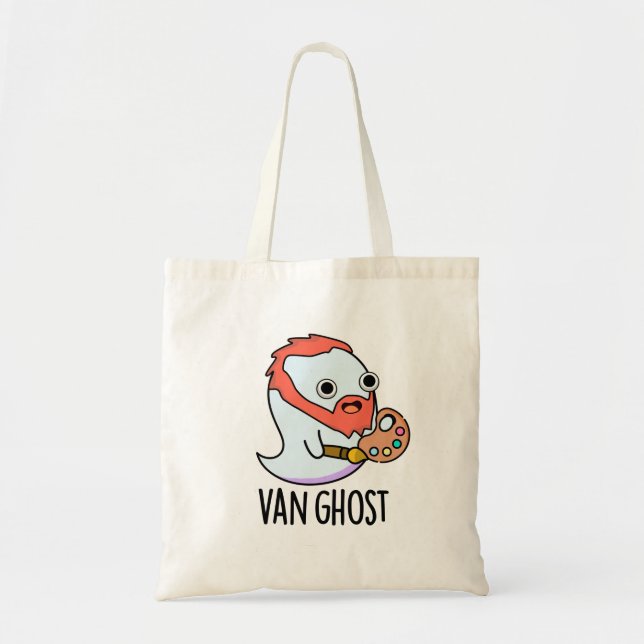 Van Ghost Funny Artist Ghost Pun Tygkasse (Framsidan)