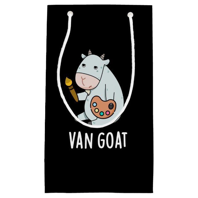 Van Goat Funny Artist Pun Mörk BG (Framsidan)